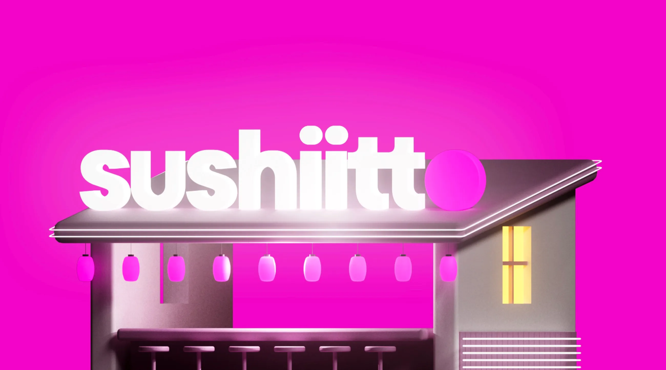 Sushiitto storefront in magenta